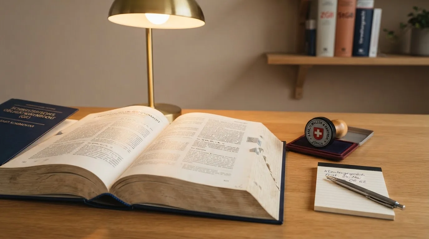 Amtliches Schreiben mit Stempel auf einem Schreibtisch neben einem Gesetzbuch — beste online casino schweiz