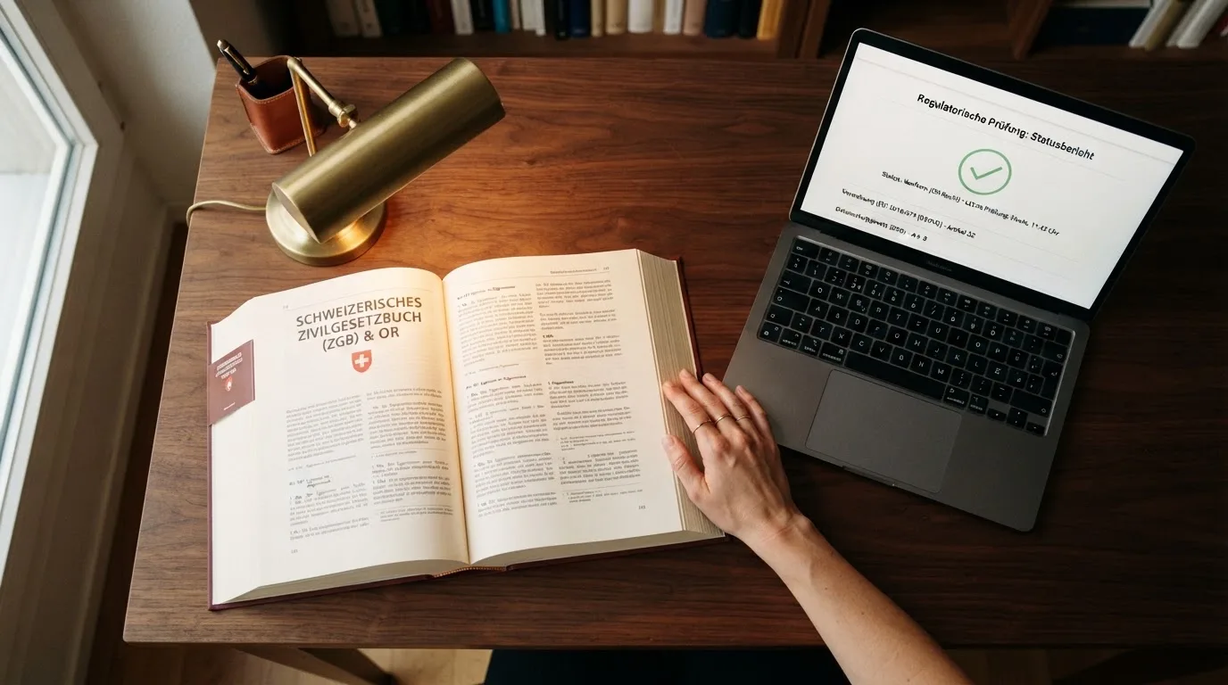 Amtliches Schreiben mit Stempel auf einem Schreibtisch neben einem Gesetzbuch — beste online casinos schweiz mit no deposit bonus