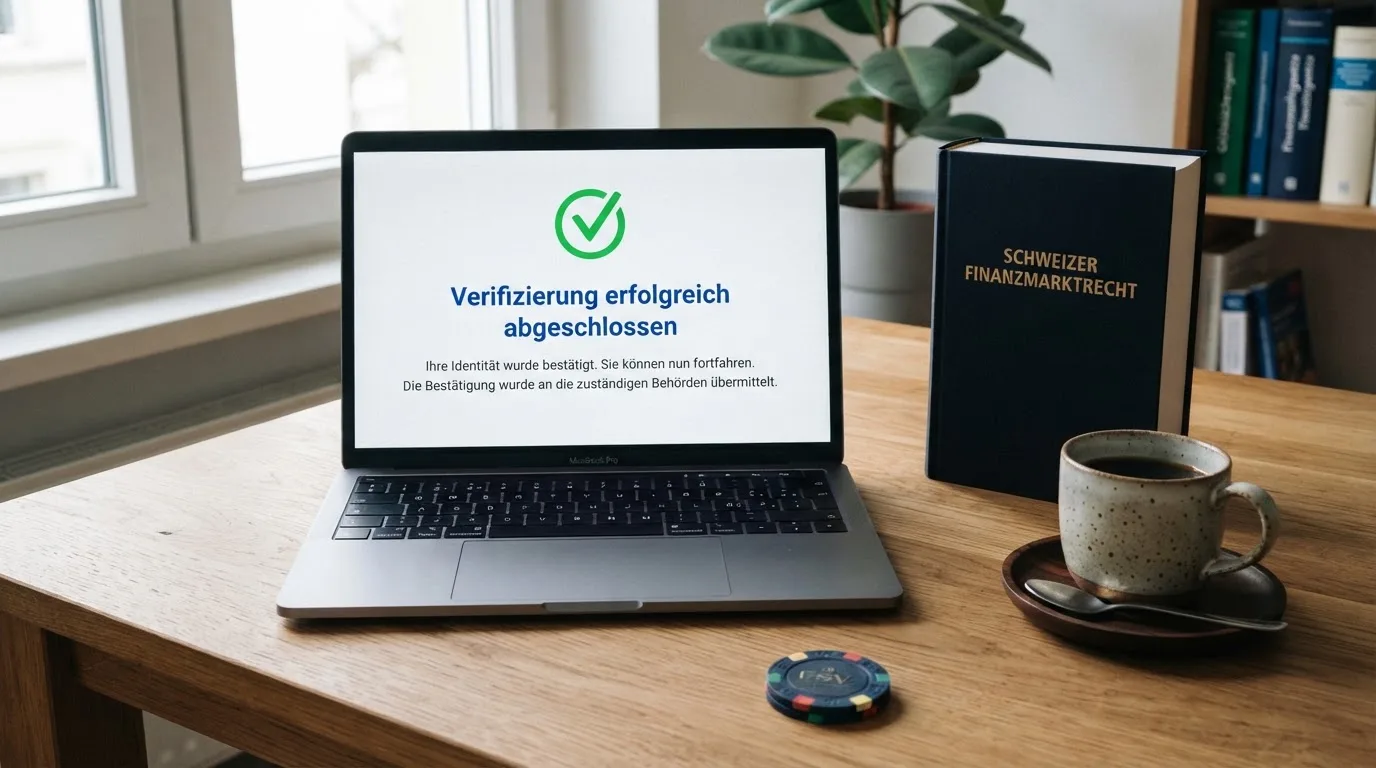 Amtliches Schreiben mit Stempel auf einem Schreibtisch neben einem Gesetzbuch — binance coin casino vergleich